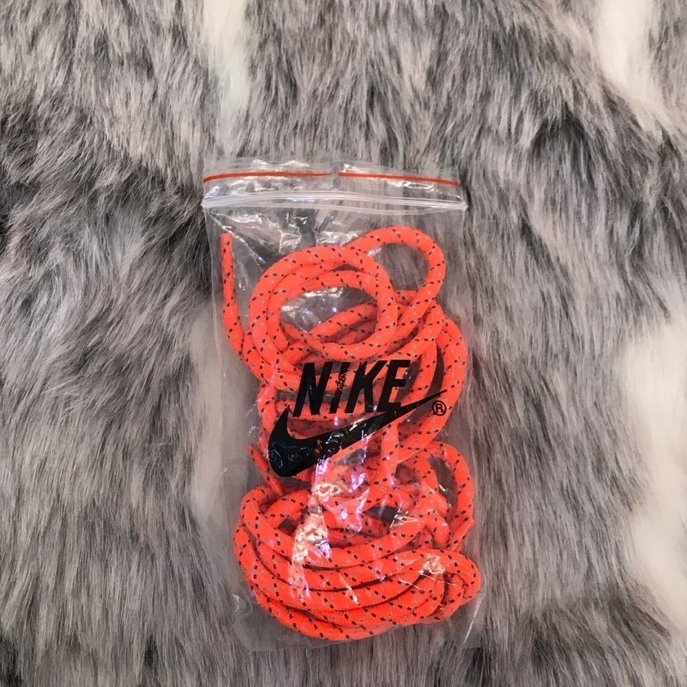 Nike neon orange sneaker shoe laces‎ new